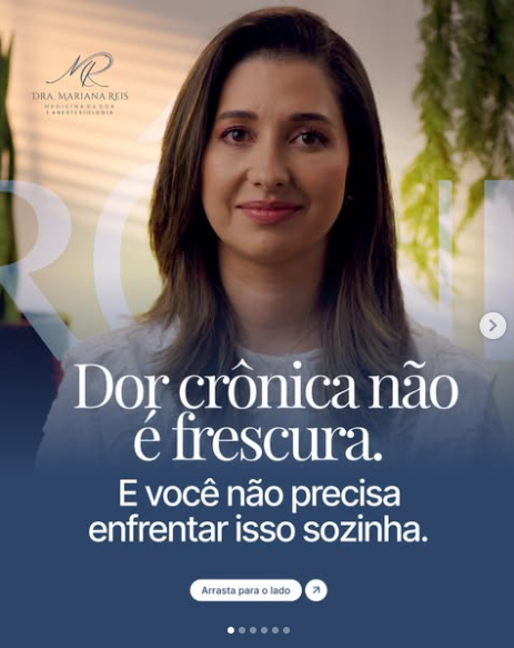 Post no Instagram: Dor crônica não é frescura